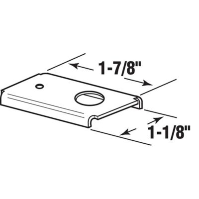 Image showing  Bi-Fold Door Repair Bracket, Top Or Bottom Mount, for Wood Doors, 2 pk., N 7191
