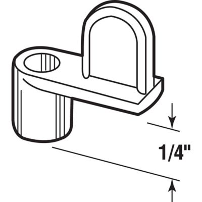 Image showing  Screen Clips, 1/4 in. Offset, Durable Diecast Construction (12 Pack), L 5550