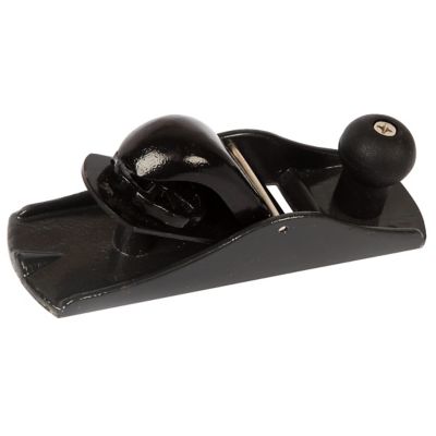 Prime-Line Block Plane, 1-9/16 in. Wide Blade, Cast Iron Body, Adjustable Cutting Depth, Black, W052001