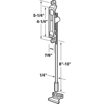 Image showing  Bronzed Diecast, Extension Bolt, Flush Mount, J 4532