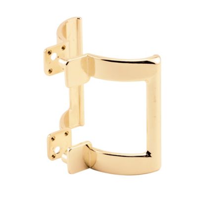 Prime-Line Shower Door Handle Set, Diecast Construction, 2 in. Hole Center, Brass Plated Set, M 6159