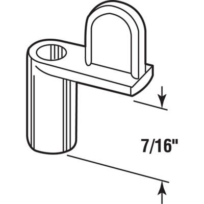 Image showing  Black 7/16 in. Screen Clips with Screws, 12-Pack