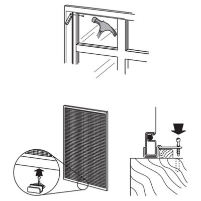 Image showing  Window Screen Bottom Latches, 4 Sets, L 5790