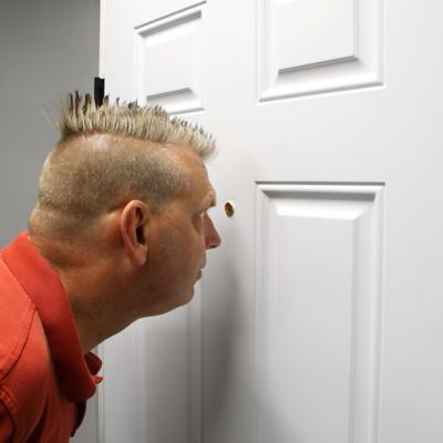 Image showing  Door Viewer, 15/32 in. x 160 deg., Solid Brass Housing, Glass Lens, U.L. Listed, Satin Nickel, U 10347