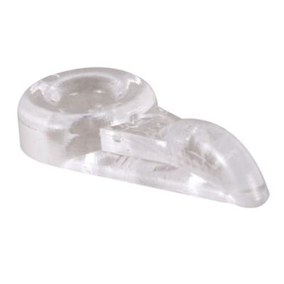 Prime-Line Storm Door Panel Clip, Flush, Clear Acrylic, 8 pk., T 8733