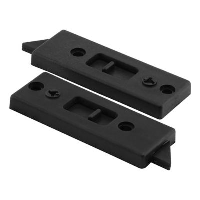 Prime-Line Tilt Latch, Black Plastic, for Vinyl Windows, 2-5/16 in. Hole Centers, Safety Lock Feature, 1 Pair, F 2697