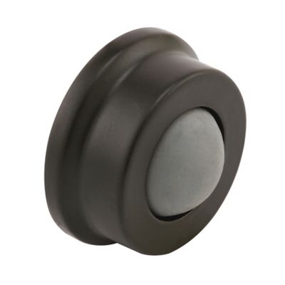 Prime-Line Cast Brass Wall Protector with Convex Bumper, 1 In., Bronze, (Single Pack), J 4648