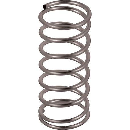 Prime-Line Compression Spring, Spring Steel Construction, Nickel-Plated Finish, 0.032 Ga x 3/8 in. x 3/4 in., 6 pk., SP 9702
