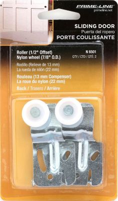 Prime-Line Closet Door Roller with 1/2 in. Offset and 7/8 in. Nylon Wheel, N 6501