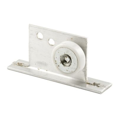 Prime-Line Tub Enclosure Roller and Bracket Assembly, 3/4 in., Flat Edge Tire, Extruded Aluminum Bracket, 2 pk., M 6035