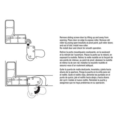 Image showing  Screen Door Tension Spring with 1-1/8 in. Nylon Roller, 2 pk., B 713