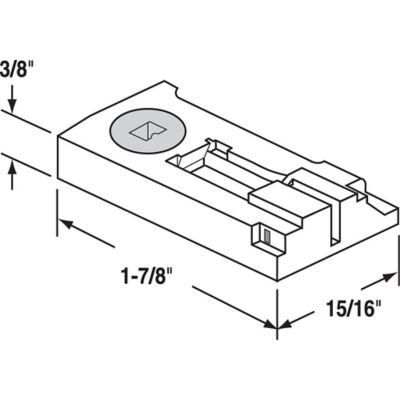 Image showing  Window Channel Balance Shoe Set, H 3786