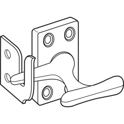 Image showing  Satin Nickel Casement Window Lock, H 4158
