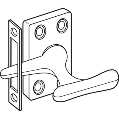 Image showing  Satin Nickel Casement Window Lock, H 4158