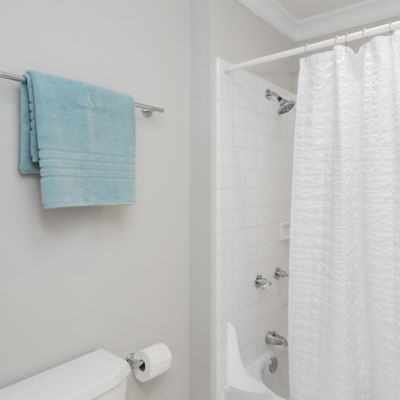 Image showing  Bath Tub Splash Guard, 9 in. x 10-3/4 in., Plastic, White 1 Set, MP6086