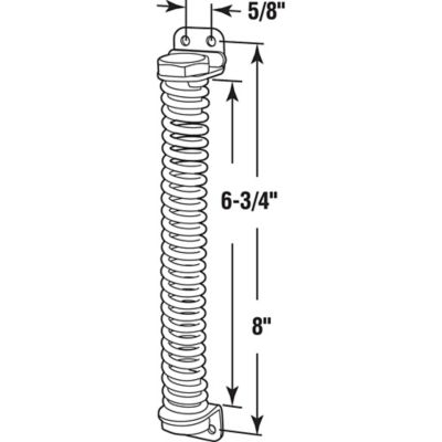Image showing  Heavy Duty Gate and Door Closer, 8 in., Steel, Black, Adjustable, MP10525