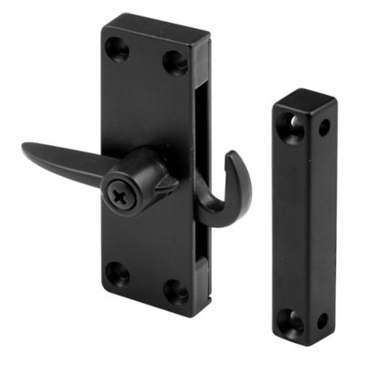 Prime-Line Die-Cast Black Right-Hand Sliding Screen Door Latch, A 104