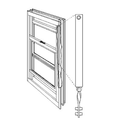 Image showing  24 in. Spiral Tilt Balance, Red Tip, FL 2420