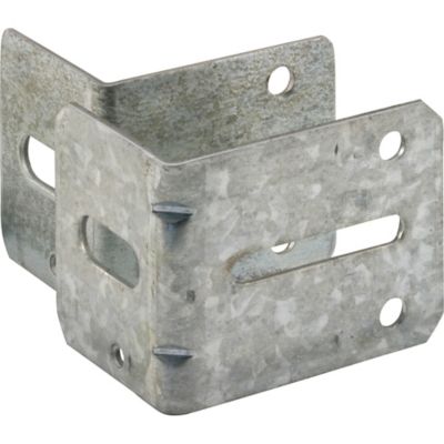 Prime-Line 1 Ea. #1 and #3 Heavy Zinc Plated Garage Door Track Brackets with Fasteners, 2 pk., GD 52220