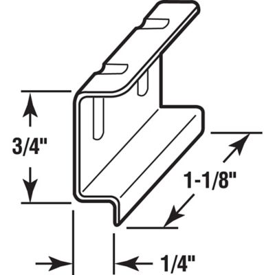 Image showing  Screen Lift Pull Tabs, 1-1/8 in., Stamped Aluminum Construction, Mill Finish, 25 pk., MP5524