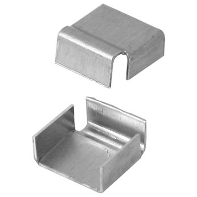 Prime-Line Spreader Bar Clips, Fits 5/8 in. Bars, Stamped Aluminum, Mill Finish, 50 pk., MP7794-50