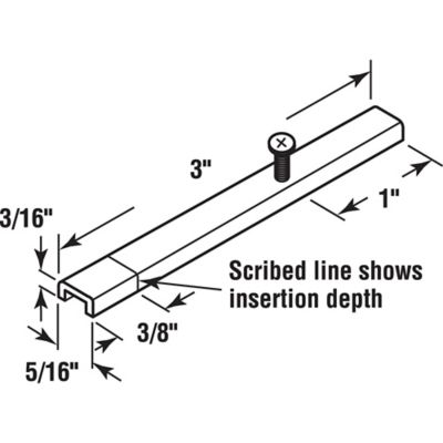 Image showing  Spiral Balance Pivot Bar, Used with 5/8 in. Spiral Balances, Steel, 6 pk., MP3758