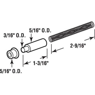 Image showing  White Storm Door Hinge Pin Kit, Croft Storm Doors, 3 Sets, K 5131
