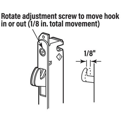 Image showing  3-9/16 in., Steel, Mortise Lock and Keeper, 1 Set, E 2487