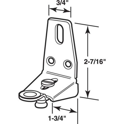 Image showing  Heavy Duty Bi-Fold Door Bracket, N 6836