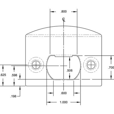 Image showing  Chrome Plated, Dead Latch Door Lock Strike, E 2309