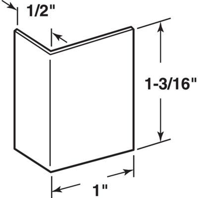Image showing  Brushed Stainless, Adhesive Backed Door Edge Guard, 5 pk., S 4215