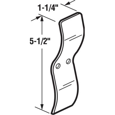 Image showing  Chrome Metal Spring Window Lock,,2 pk., F 2538