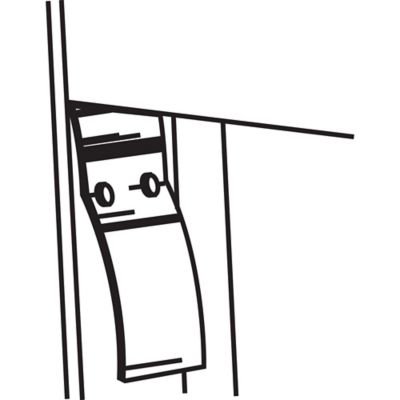 Image showing  Chrome Metal Spring Window Lock,,2 pk., F 2538