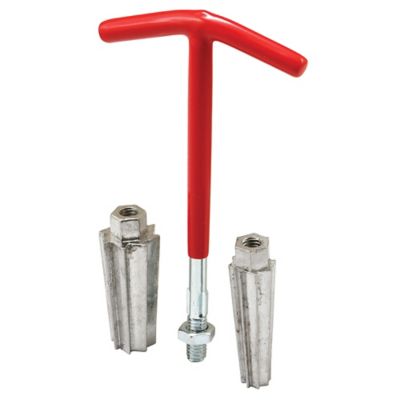 Prime-Line 1/2 in. and 3/4 in. Pipe Nipple Extractor, Red, RP77350
