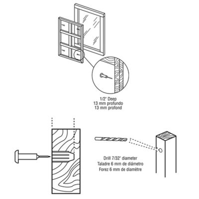 Image showing  Window Grid Retainer Pins, 25 pk., PL 15685