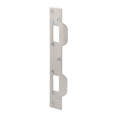 Prime-Line Max Security Combo Strike, 1-5/8 in. x 11 in., Steel, Satin Nickel, MP10385