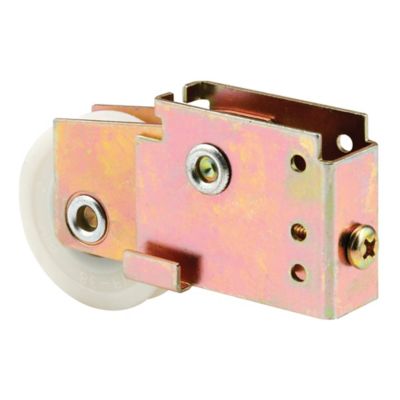 Prime-Line Mirror Door Roller, Unique Housing, 1-1/2 in. Nylon Grooved Roller, N 6576