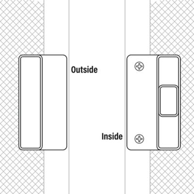 Image showing  1/2 in. Thick Door Sliding Screen Door Handle, for Columbia Series Doors, A 218