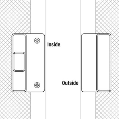 Image showing  1/2 in. Thick Door Sliding Screen Door Handle, for Columbia Series Doors, A 218