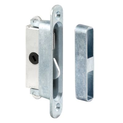 Prime-Line Mortise Lock, 3-7/8 in. Mounting Holes on Center, Aluminum Housing, 45 Degree Keyway, Round Faceplate, E 2079