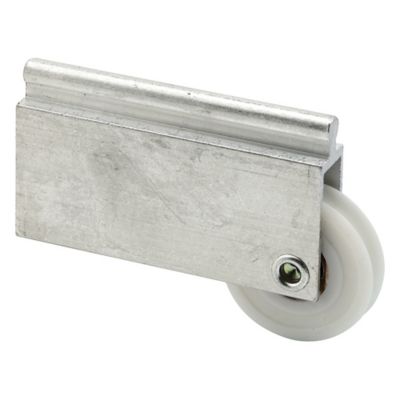 Prime-Line Mirror Door Roller Assembly, 1-1/2 in., Plastic Roller, Ball Bearings, Concave, N 6599