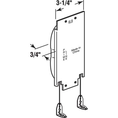 Image showing  6 lb. Wood Window Sash Balance, H 3578