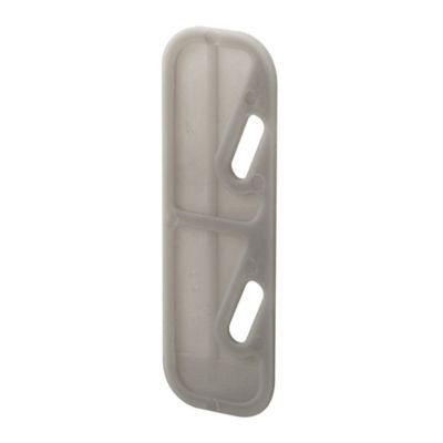 Prime-Line Shim Plates, 1/8 in. x 7/8 in. x 2-5/8 in., Plastic, Gray, Use Beneath Spring-Loaded Strike Plates 100 pk., MP5100