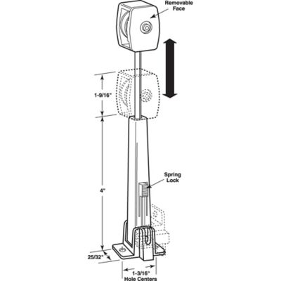 Image showing  Drapery Cord Tension Spring and Pulley, with Hook, Spring-Loaded, 5 pk., MP9252