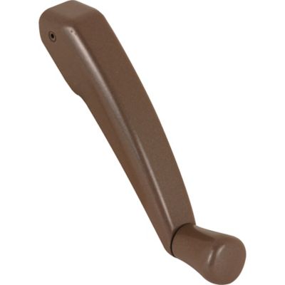Prime-Line Folding Crank Handle for 11/32 in. Spindle Casement and Awning Window Operators, Diecast Zinc, Bronze, TH 22243