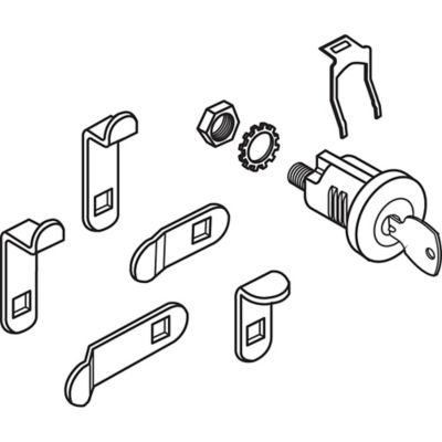 Image showing  Mail Box Lock, Na14 Keyway with Dust Cover, MP4526