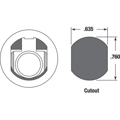Image showing  Mail Box Lock, Na14 Keyway with Dust Cover, MP4526