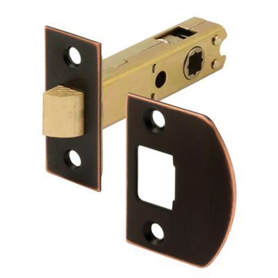 Prime-Line Passage Door Latch, 9/32 in. and 1/4 in. Square Drive, Classic Bronze, E 2772