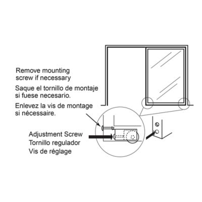 Image showing  1-1/2 in. Nylon Mirror Door Roller Assembly, N 7068