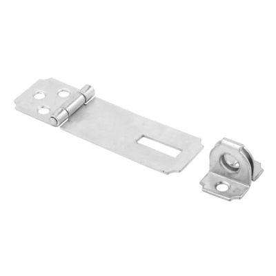 Prime-Line Safety Hasp, 2-1/2 in., Steel Construction, Zinc Plated Finish, Fixed, MP5056